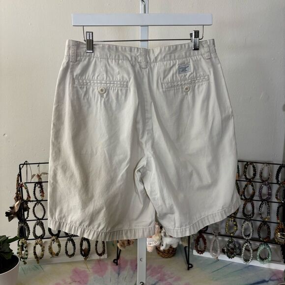 Vineyard Vines Men's Cream Flat Front Shorts size 32 100% cotton preppy - Picture 5 of 7